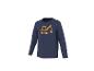 Dunkelblaues Langarmshirt mit gelbem Bagger-Aufdruck