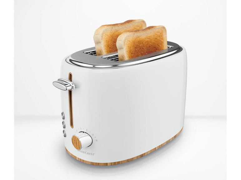 Gehe zu Vollbildansicht: SILVERCREST® KITCHEN TOOLS Toaster »STH 900«, mit Elementen in Holzoptik - Bild 12
