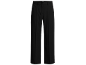 Schwarze, weite Hose mit hohem Bund