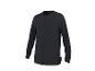 Dunkelblaues Langarm-Henley-Shirt für Herren mit Knöpfen
