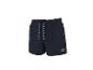 Dunkelblaue Herrenshorts mit Waffelstruktur und weißen Kordelzügen