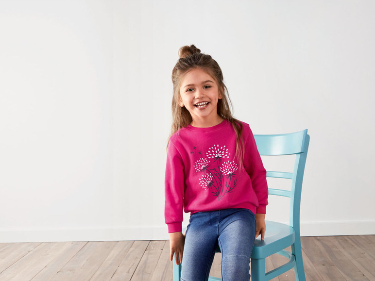 Gehe zu Vollbildansicht: LUPILU® Kleinkinder Mädchen Sweatshirt, mit Baumwolle - Bild 6