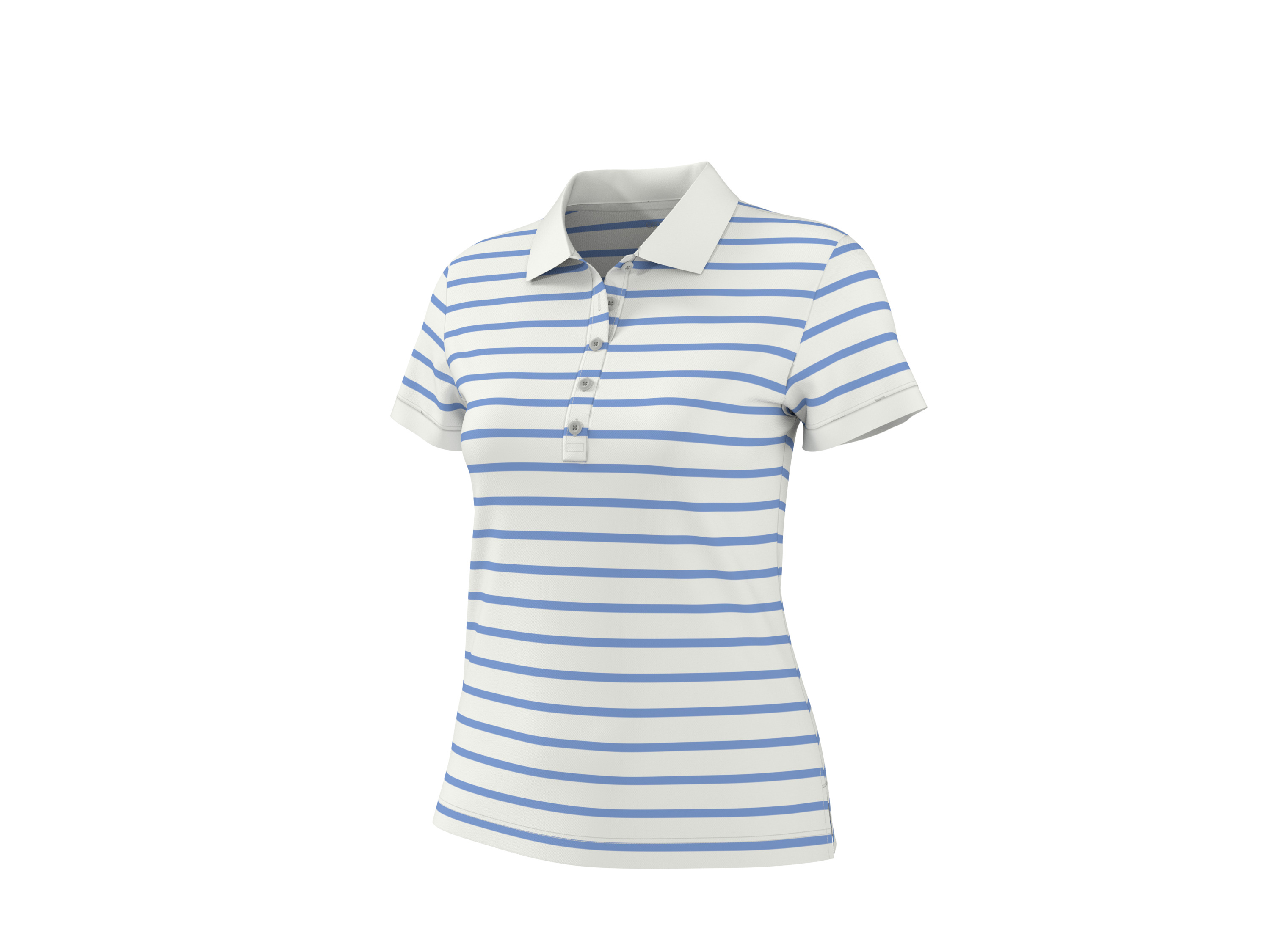 ESMARA® Damen Poloshirt (Weiß, L(44/46))
