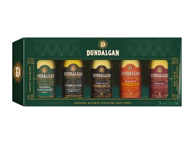 5 x 50 ml Dundalgan Irish Whiskey Miniatur Geschenkset