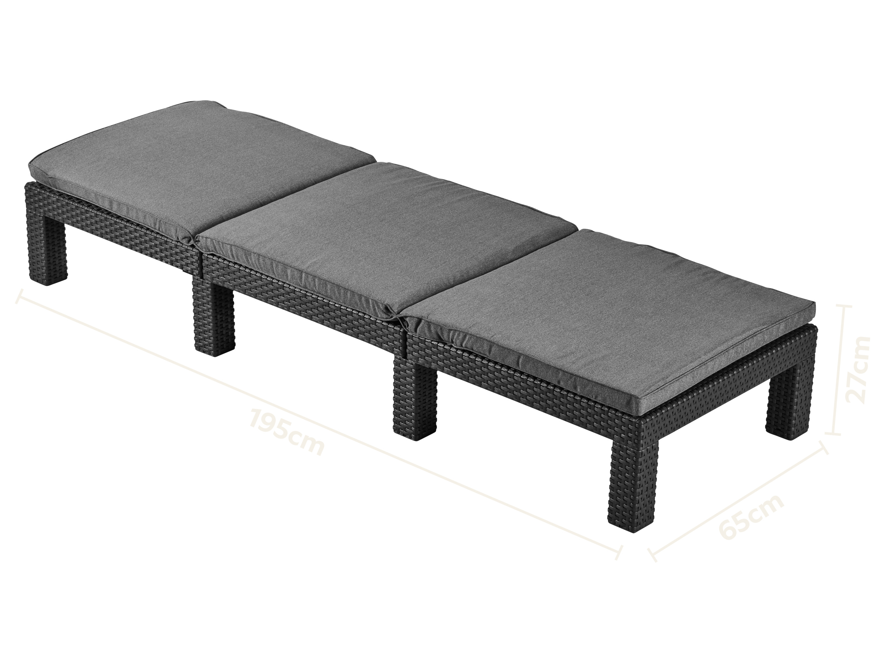 Thumbnail - LIVARNO® Geflecht-Sonnenliege