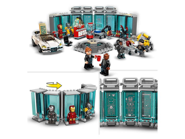 Gehe zu Vollbildansicht: LEGO® Marvel Super Heroes LEGO Marvel 76216 »Iron Mans Werkstatt« - Bild 4