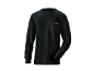 Schwarzes Herren-Langarmshirt mit einer Brusttasche.