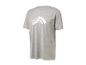 Ein graues T-Shirt mit einem weißen Logo.