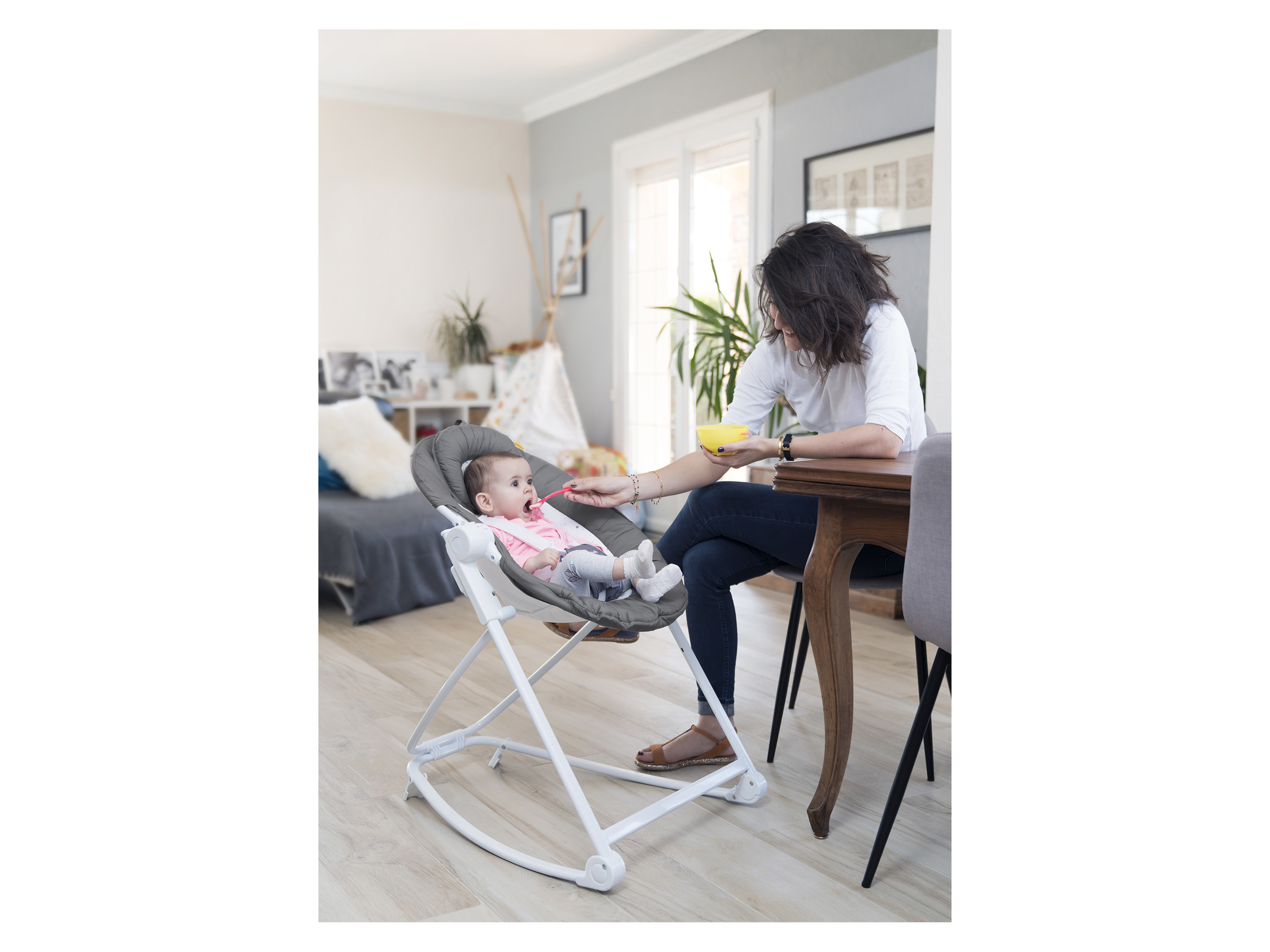 Thumbnail - Badabulle Babywippe Compact'up (Moonlight)