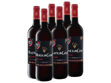 6 x 0,75-l-Flasche Weinpaket Mouton Cadet Baron Philippe de Rothschild AOC trocken