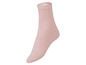 Ein rosa Damensocken.