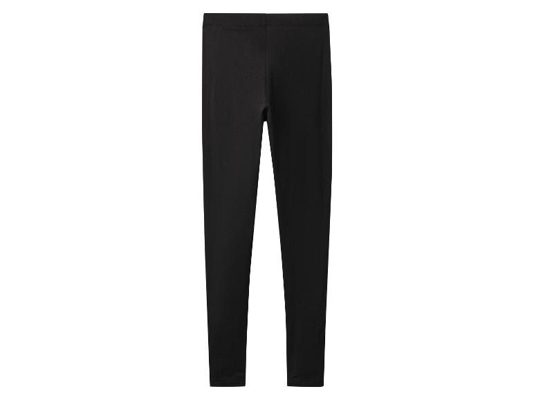 Einfache schwarze Leggings aus elastischem Material