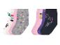 Sechs Paar Socken mit Einhorn, Herzen und Streifen