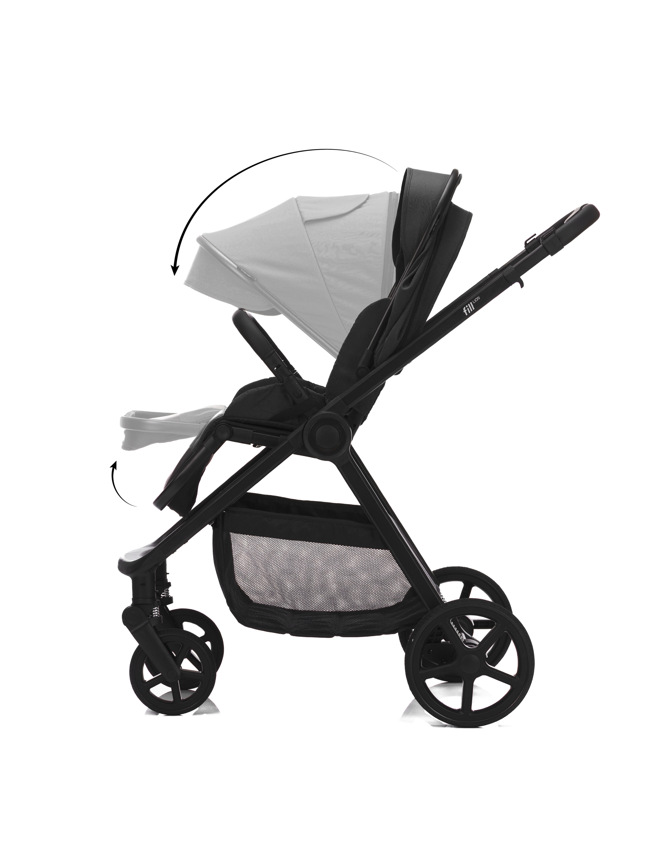 Fillikid Kombi-Kinderwagen Lion, (Set, 5-tlg) – Bild 4 von 4