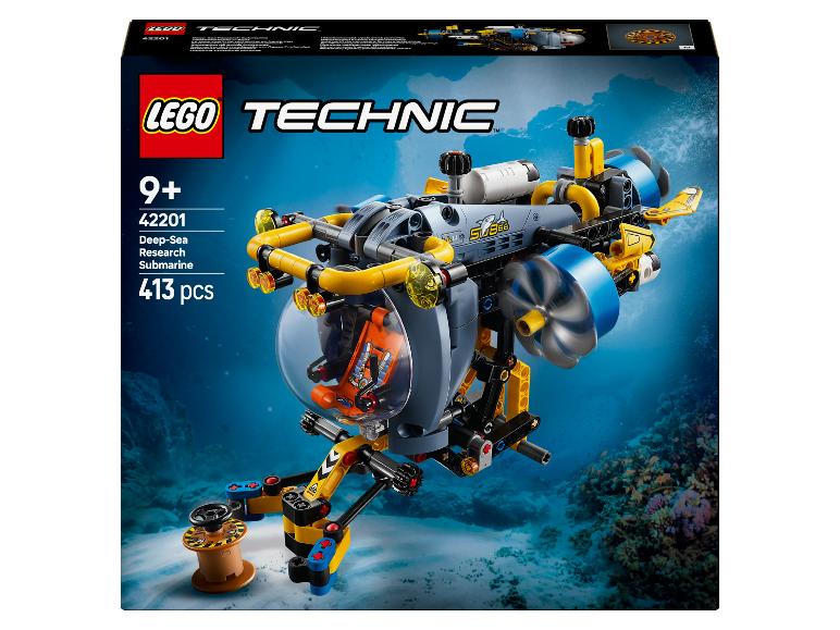 LEGO Technic 42201 Tiefsee-Forschungsuboot Box, 413 Teile, für Alter 9+
