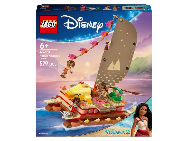 LEGO Disney Moanas Abenteuerkanu-Set mit 529 Teilen.