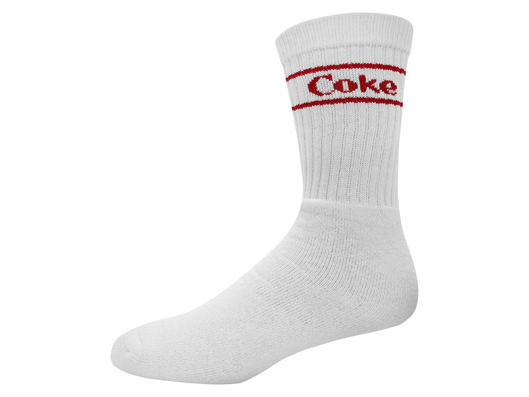 Gehe zu Vollbildansicht: Coca Cola Herren Tennis-Socken, 3 Paar, mit hohem Baumwollanteil - Bild 5