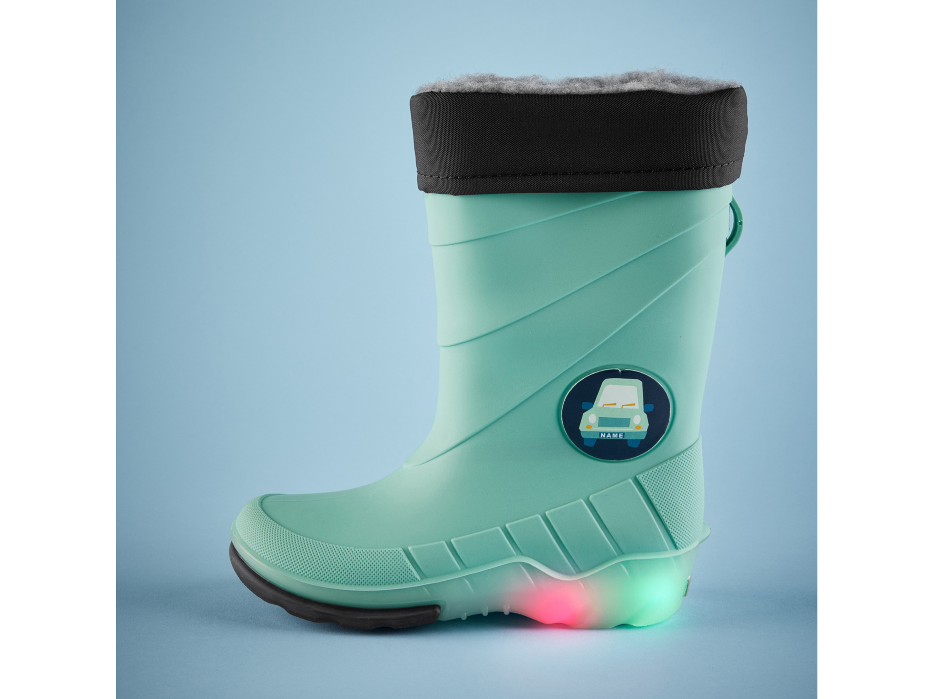 LUPILU® Kleinkinder Blinkregenstiefel (Grün, 26/27) – Bild 2 von 4