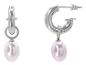 Silberne Ohrringe mit Perle