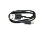 Ein USB-C-Kabel mit einem USB-A-Stecker.