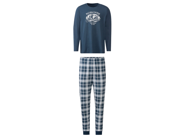 Gehe zu Vollbildansicht: LIVERGY® Herren Pyjama aus reiner Baumwolle - Bild 7