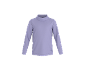 Lila Langarmshirt mit Stehkragen und Sternenmotiv