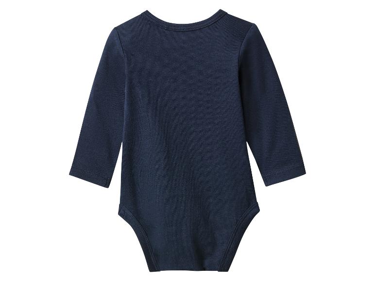 Dunkelblauer Langarm-Babybody
