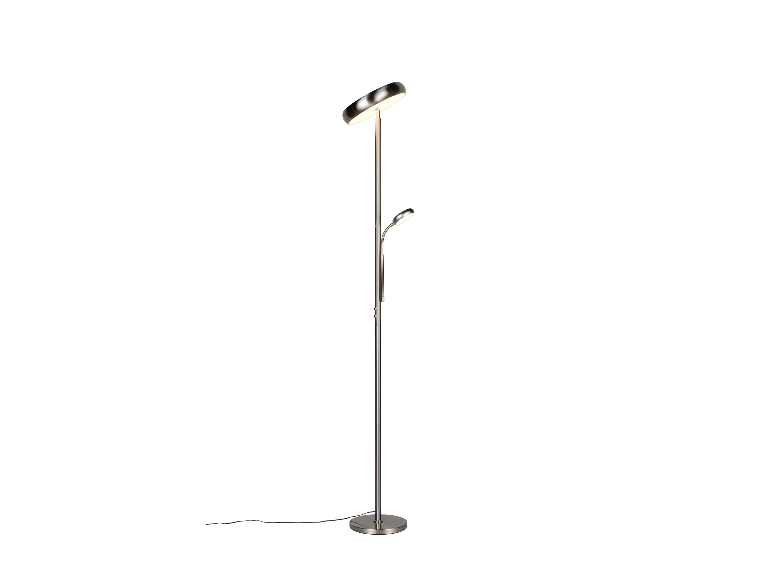REALITY LEUCHTEN Stehleuchte Palermo mit Fernbedienung (Nickel matt, 183 cm) – Bild 4 von 4