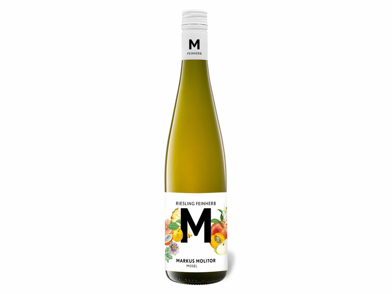 Gehe zu Vollbildansicht: Markus Molitor "M" Riesling Mosel QbA feinherb, Weißwein 2022 - Bild 1