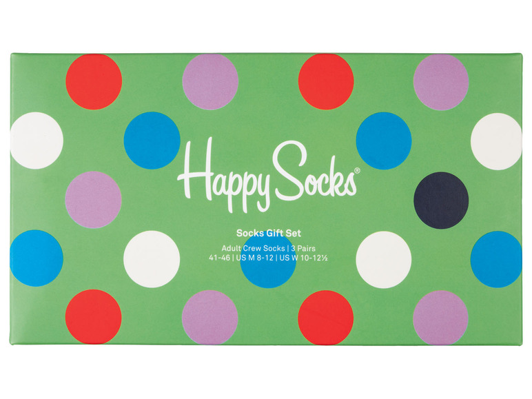 Gehe zu Vollbildansicht: Happy Socks Damen Herren Geschenkebox, 3 Paar Socken, mit Baumwolle - Bild 30