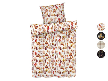 LIVARNO home Mikrofaser-Satin-Bettwäsche, 135 x 200 cm