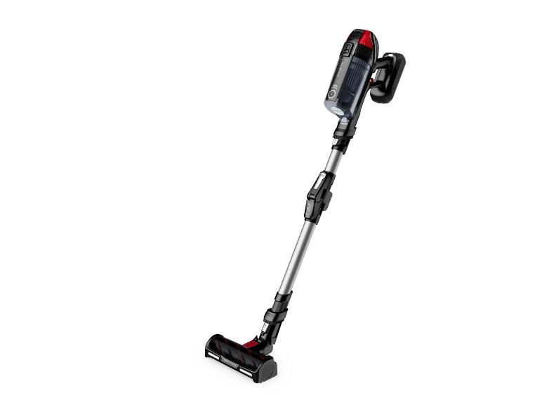 Kabelloser Stielstaubsauger in Schwarz und Rot