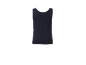 Dunkelblaues geripptes Tanktop, Rückansicht