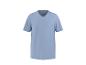 Hellblaues Kurzarm-T-Shirt mit V-Ausschnitt