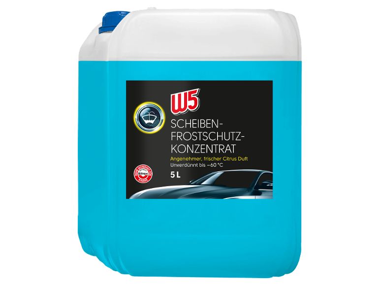 Scheiben-Frostschutz-Konzentrat mit frischem Citrus Duft, 5L.