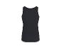 Rückenansicht eines schlichten schwarzen Herren-Tanktops