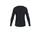 Schwarzes Langarm-Sportshirt, Rückansicht