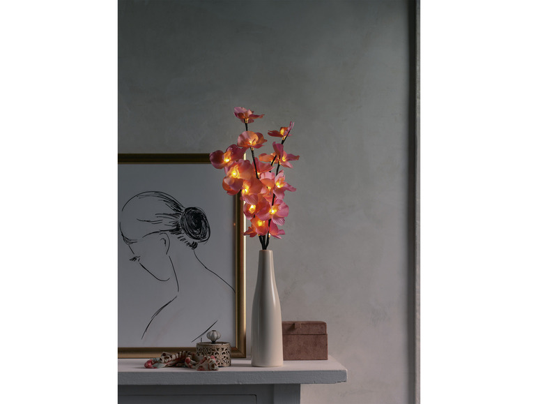 Gehe zu Vollbildansicht: LIVARNO home Dekovase mit LED-Leuchtzweig, aus Keramik - Bild 14