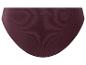 Burgunderfarbener Damen-Slip aus geripptem Material.