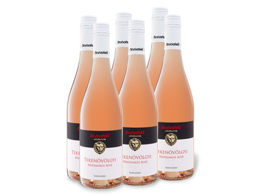 6 x 0,75-l-Flasche Weinpaket Szeleshát Kékfrankos (Blaufränkisch) Rosé PDO trocken, Roséwein 2019