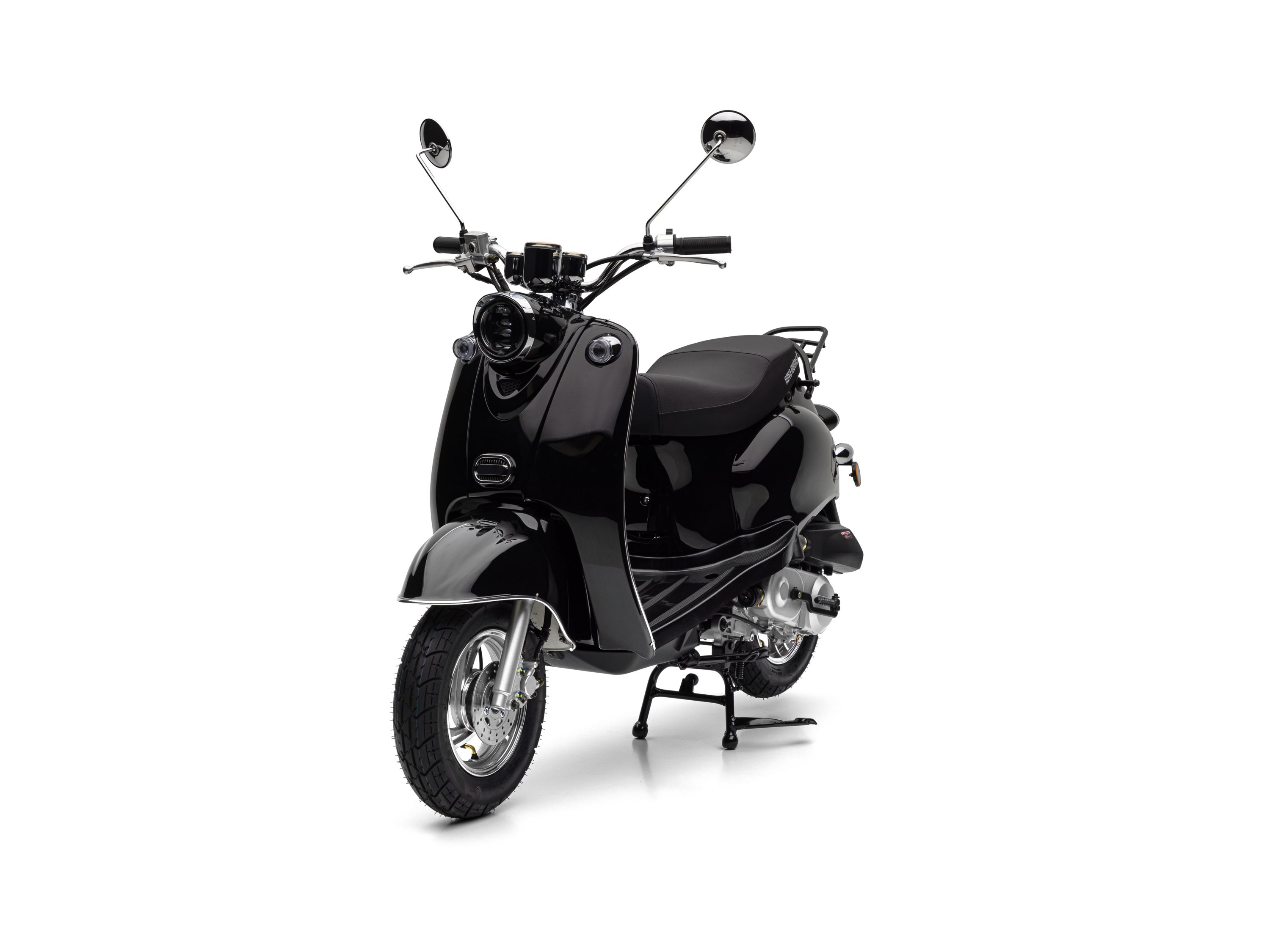 Nova Motors Motorroller Retro Star EFI 45km/h (Schwarz)““ | sondern auch ein Hochgenuss in puncto Fahrdynamik und Effizienz. Ein Schritt in die Zukunft mit dem Euro 5 Einspritzer Der Retro Star Motorroller ist nun auch als Einspritzer-Version erhältlich