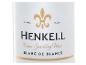 Etikett von Henkell Blanc de Blancs Sekt mit goldenem Logo