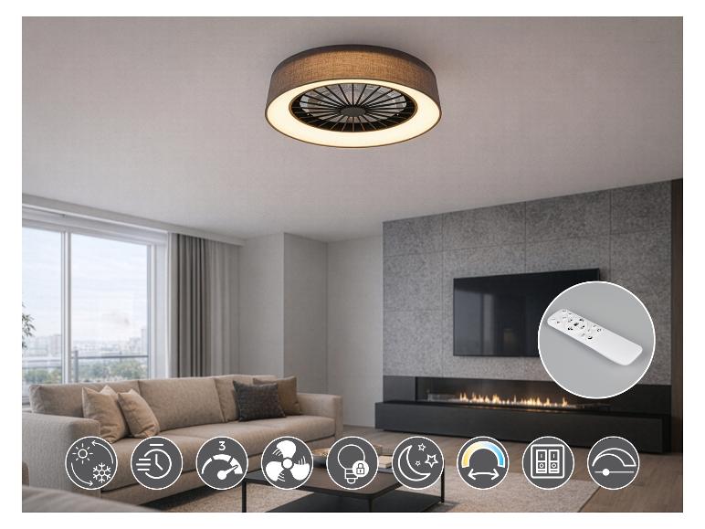 LED-Deckenleuchte mit Ventilator FARSUND