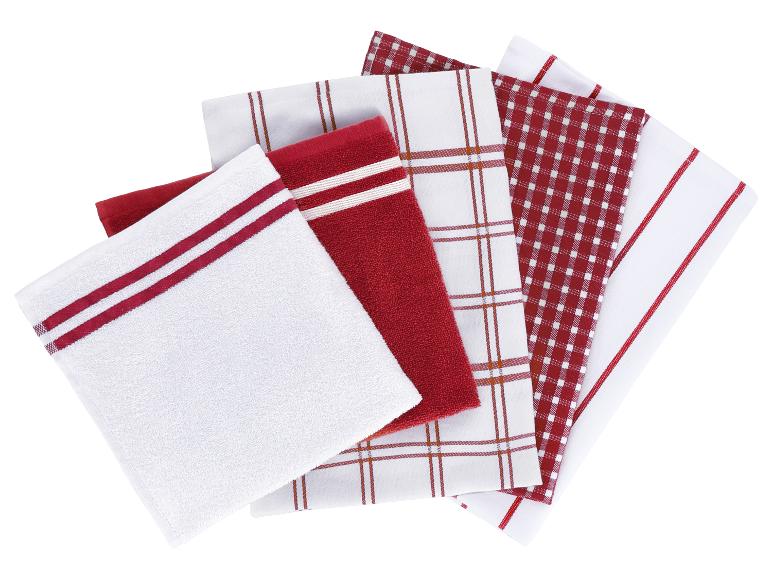Geschirr- und Handtuchset, 5er