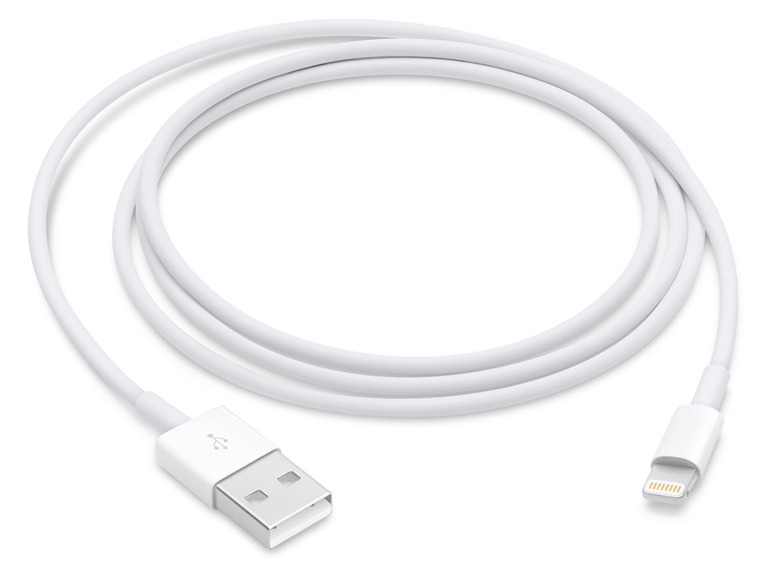 Gehe zu Vollbildansicht: Apple Lightning zu USB Kabel, 1 m - Bild 1