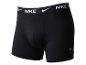 Schwarze Herren-Boxershorts mit weißem Bund und Logo.