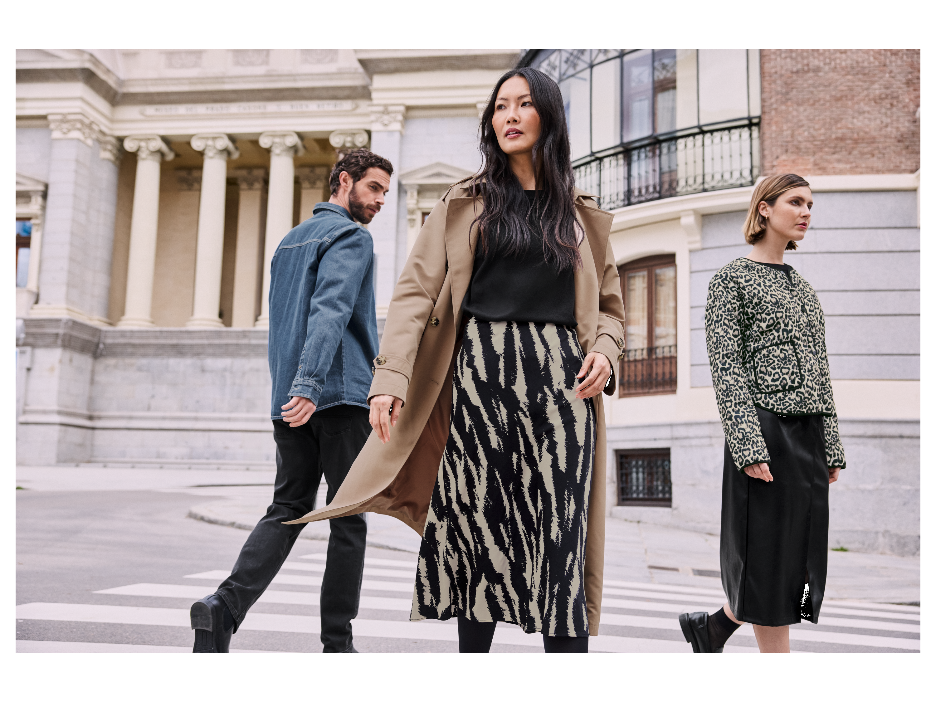 Thumbnail - esmara® Damen Satin-Rock, mit hoher Leibhöhe (Gemustert, 40)