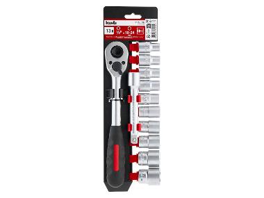 kwb DIY Knarren und Stecknuss Set, 13-teilig
