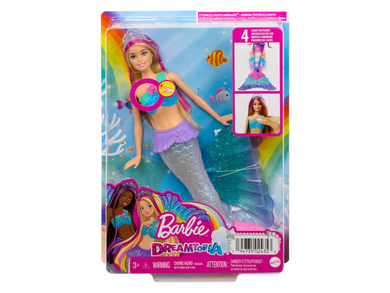 Gehe zu Vollbildansicht: Barbie Malibu Zauberlicht Meerjungfrau Puppe - Bild 2