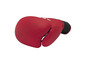 Ein roter Boxhandschuh zum Training.